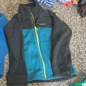 Columbia Kids' Teal and Charcoal Fleece Jacket